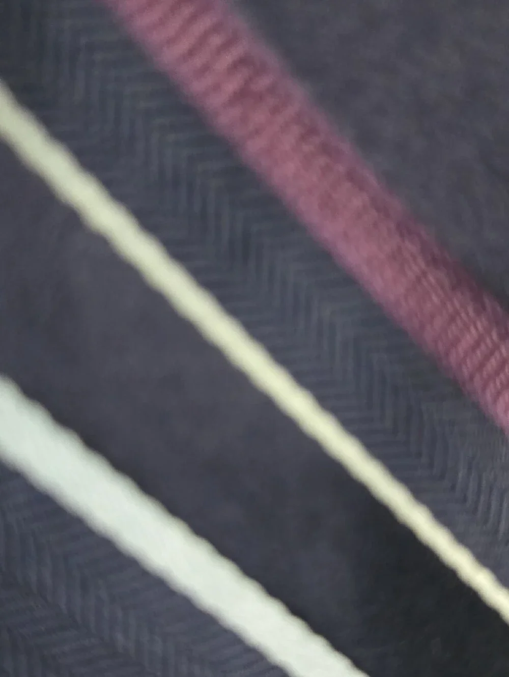 Tommy Hilfiger Purple and Navy Striped Silk Tie